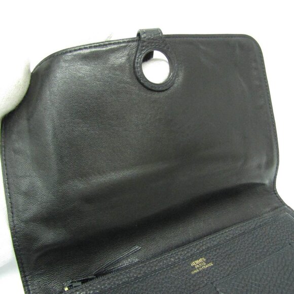 HERMES Black Leather Wallet - Picture 11 of 15